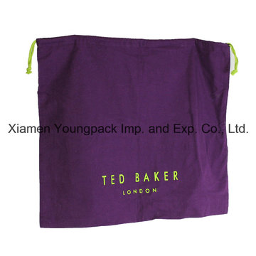 Promotional Custom Logo Printed Cotton Drawstring Bag